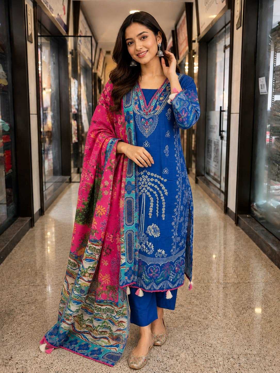 Russian Silk Ladies Suit