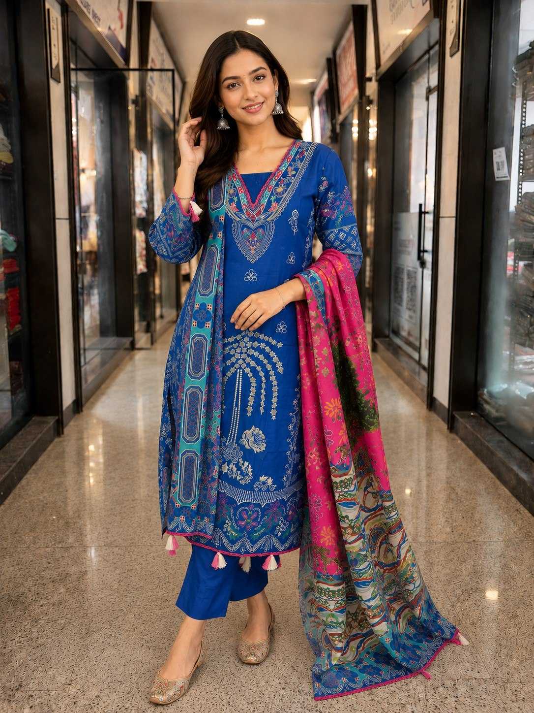 Russian Silk Ladies Suit