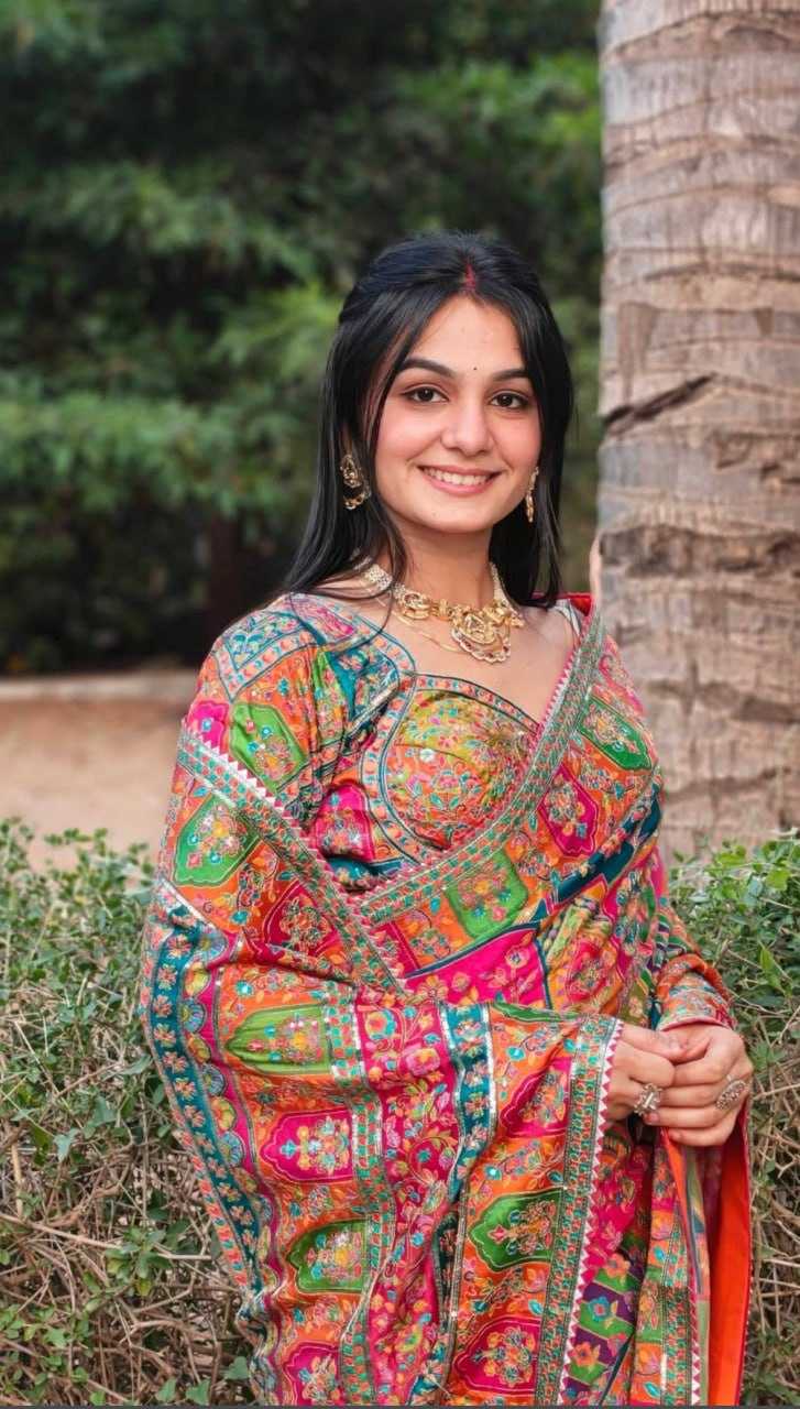 Chinon Silk Printed Saree