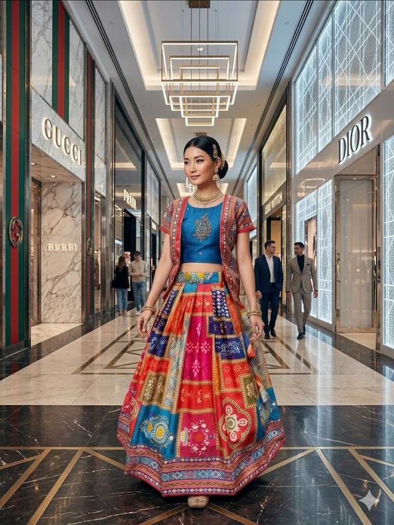 Chinon Silk Kids Lehenga