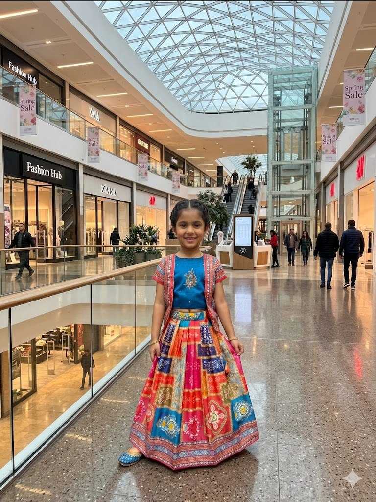 Chinon Silk Kids Lehenga
