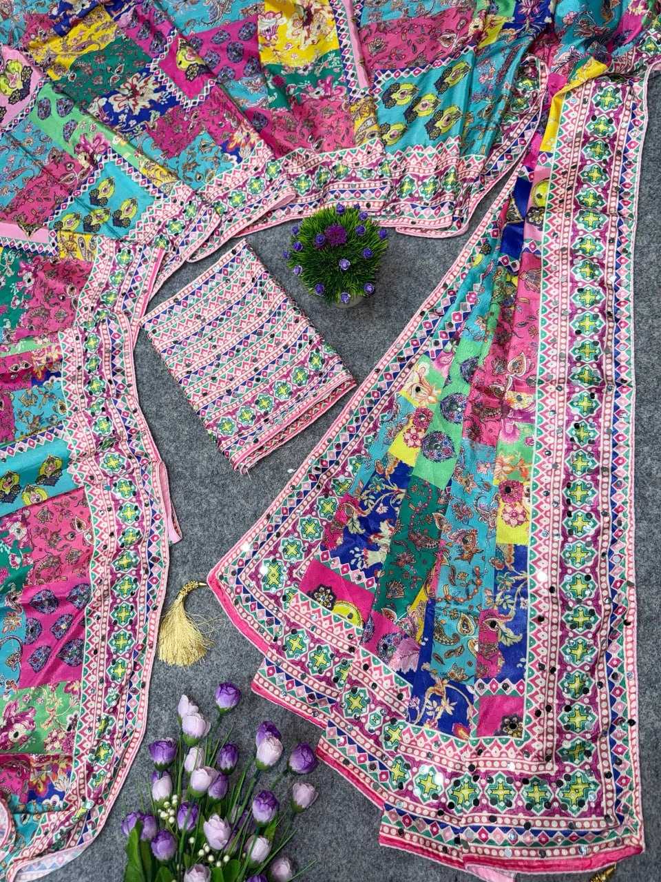 Chinon Printed Saree