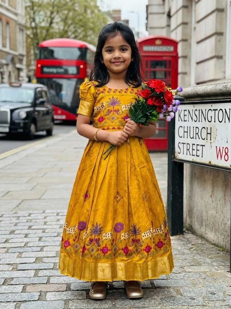 Soft Cotton Kids Designer Frock