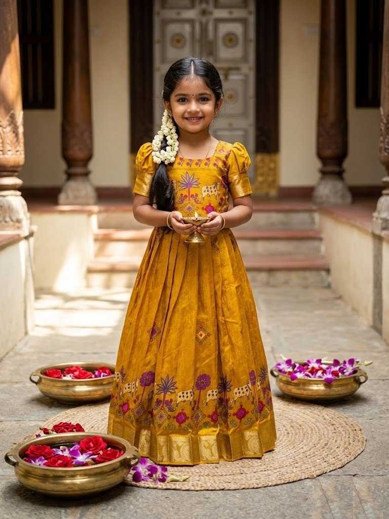 Soft Cotton Kids Designer Frock