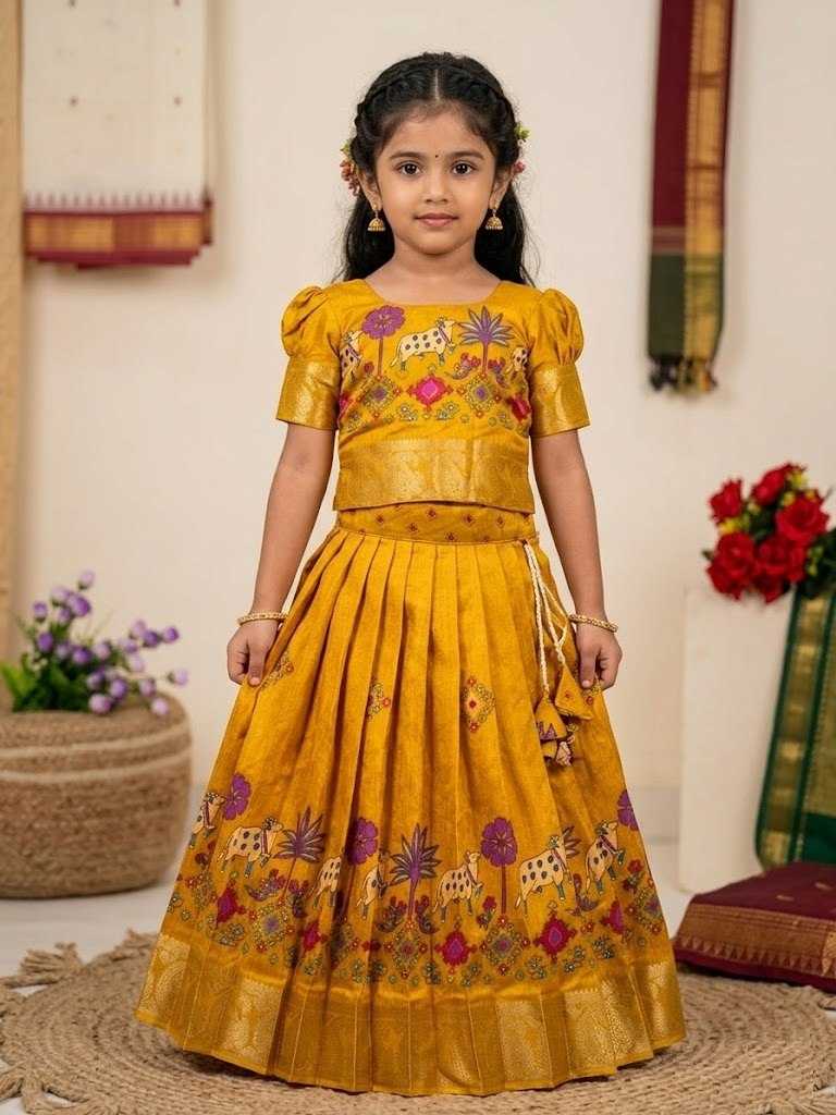 Soft Cotton Kids Lehenga