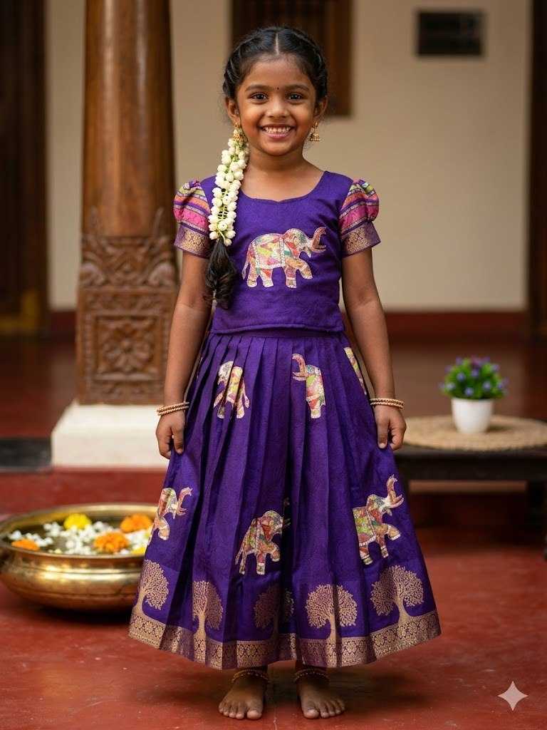 Soft Cotton Kids Lehenga