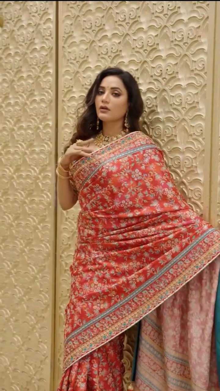 Chinon Printed Saree