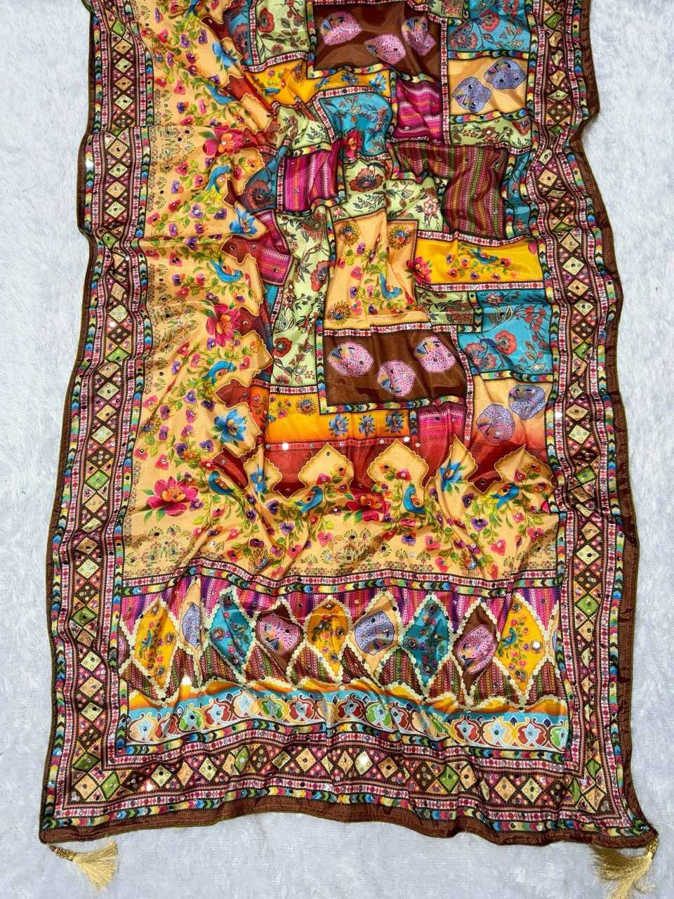 Chinon Silk Printed Saree