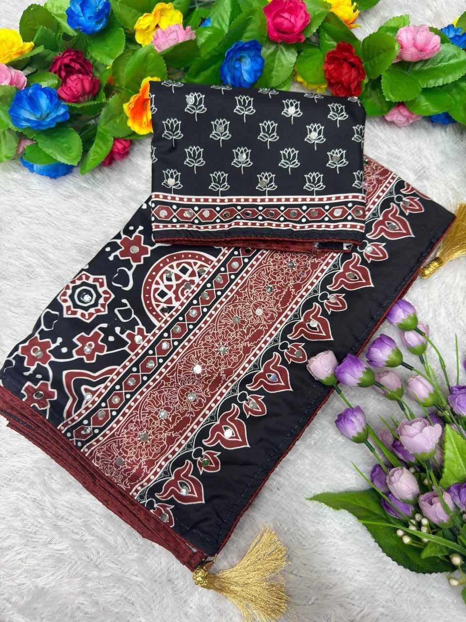 Heavy Crepe Designer Saree