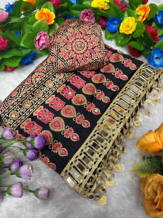 Viscose Printed Saree