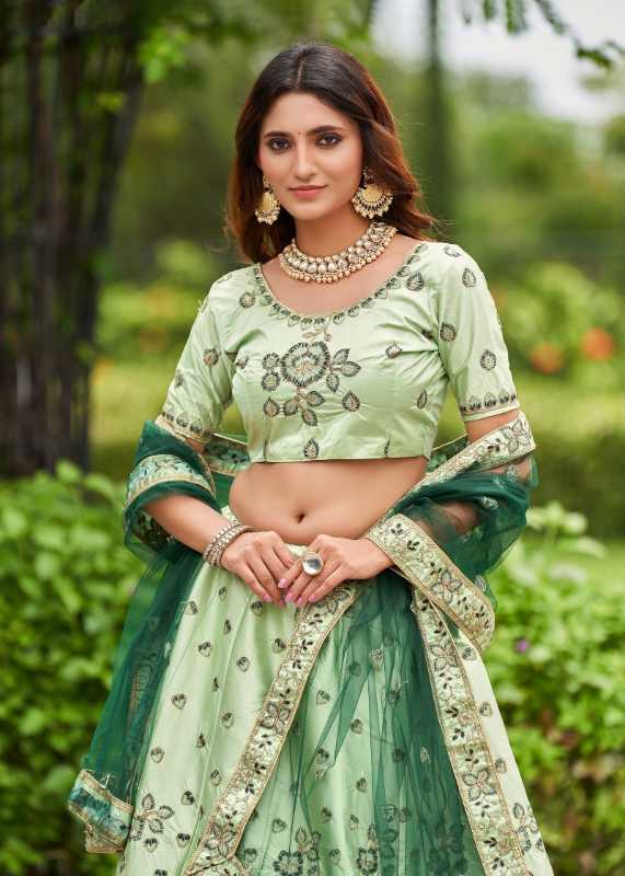Satin Wedding Lehenga