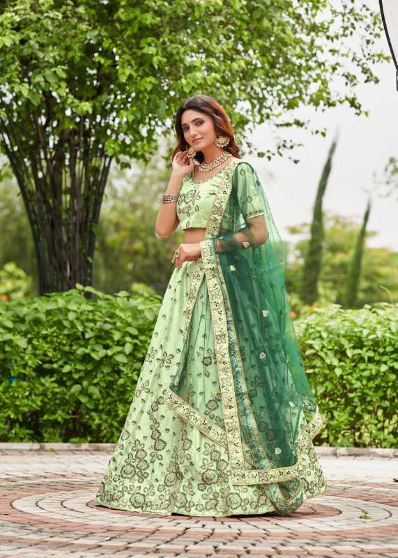 Satin Wedding Lehenga