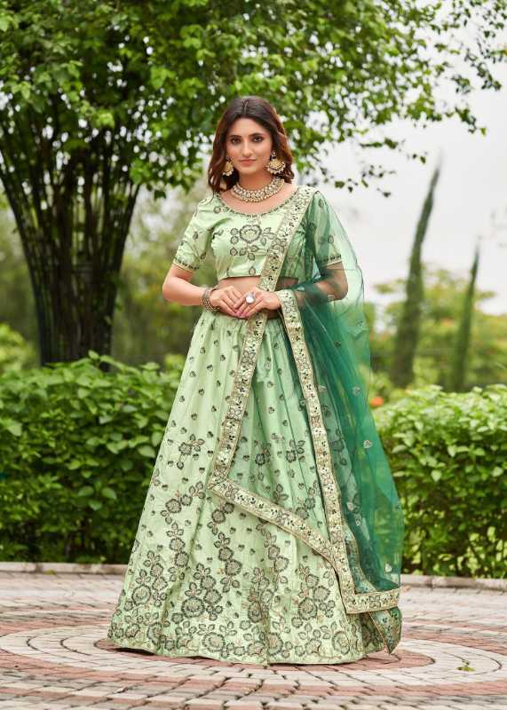 Satin Wedding Lehenga