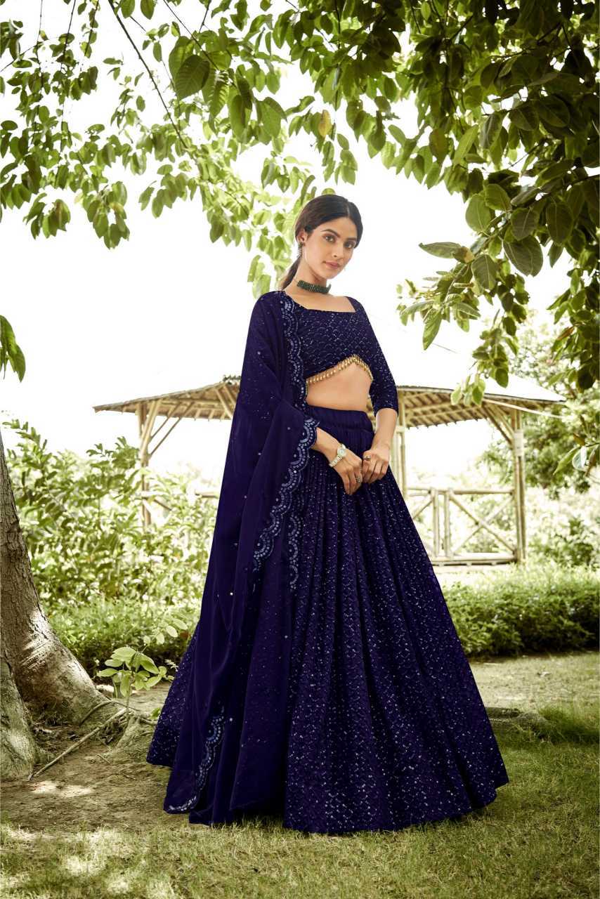 Georgette Wedding Lehenga
