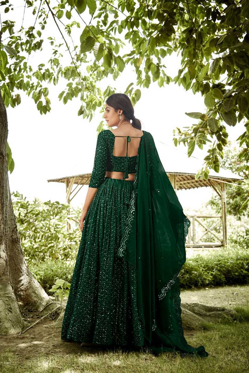 Georgette Wedding Lehenga