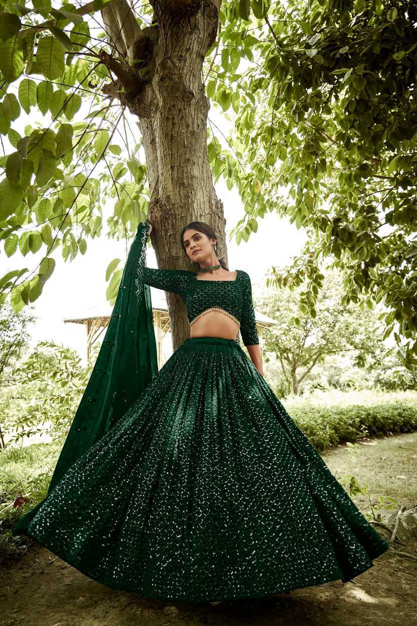 Georgette Wedding Lehenga