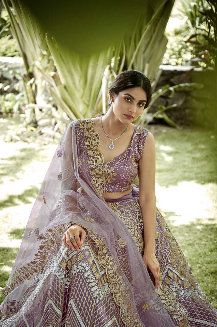 Net Wedding Lehenga