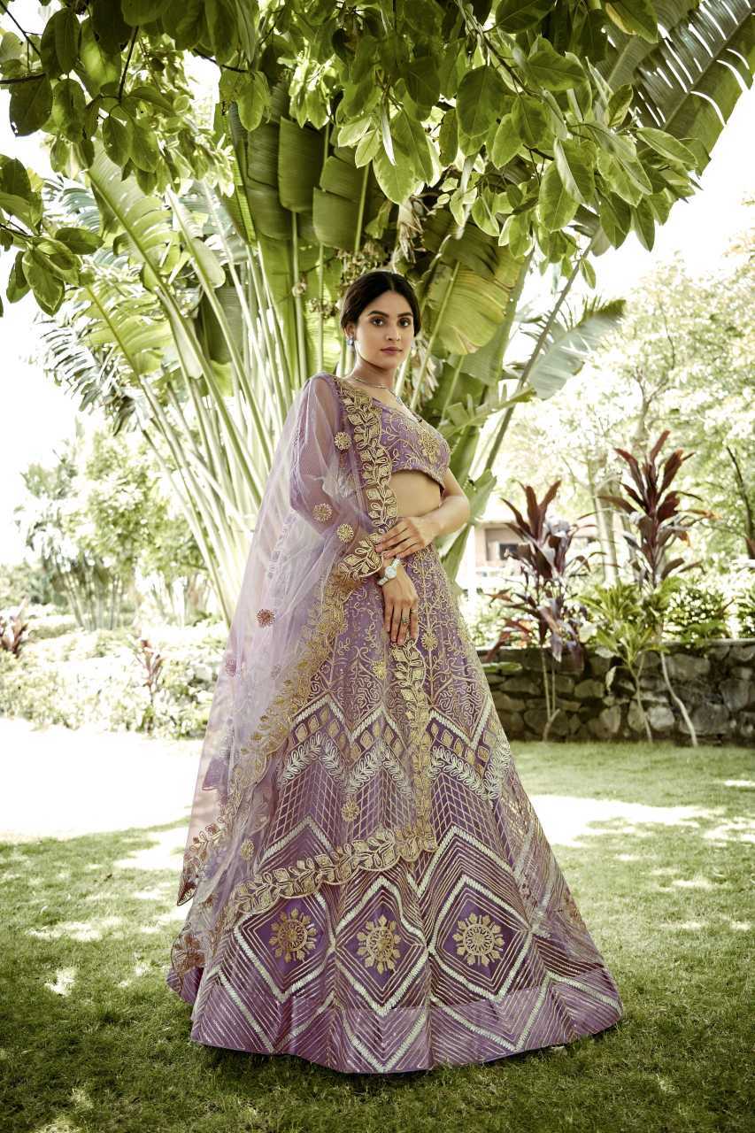 Net Wedding Lehenga