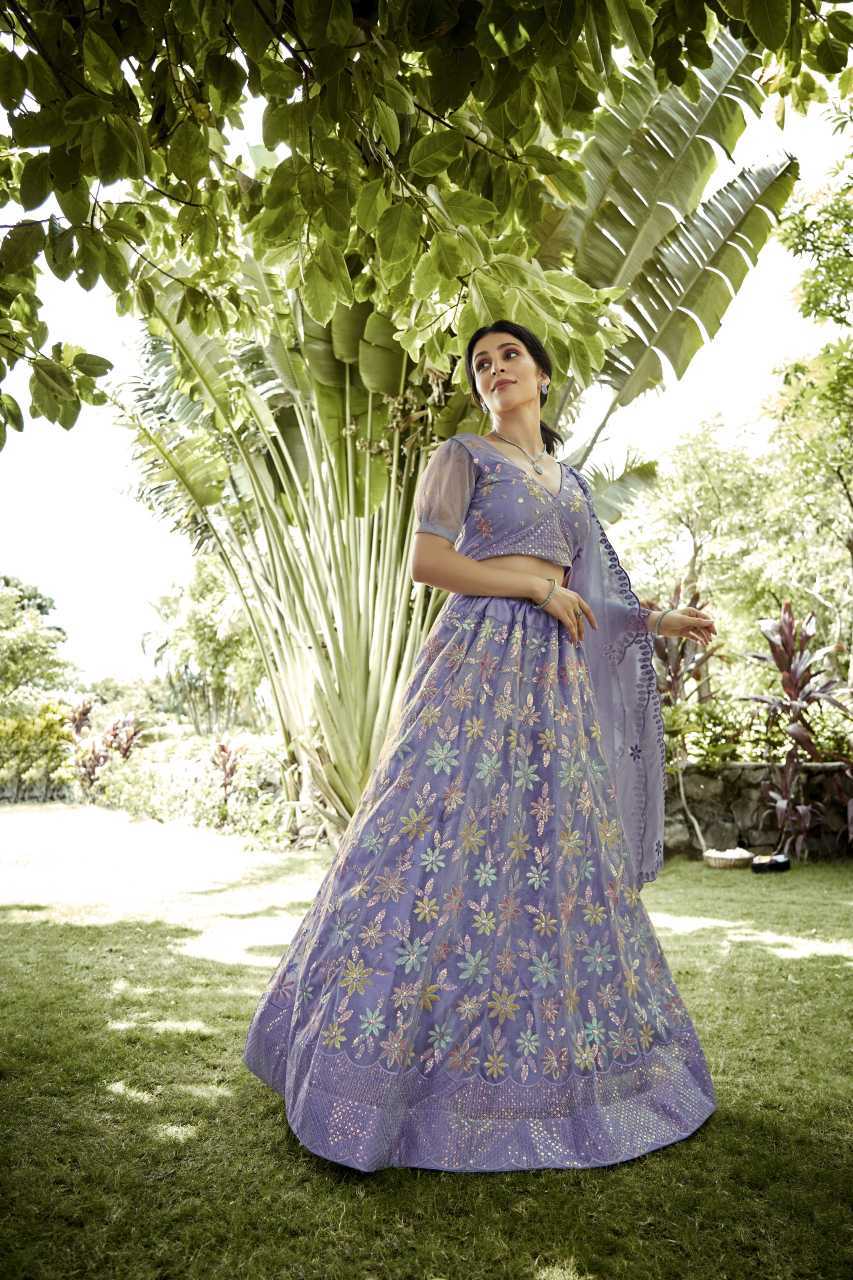 Net Wedding Lehenga