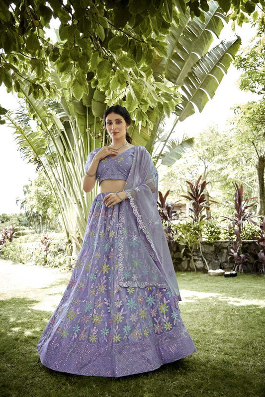 Net Wedding Lehenga
