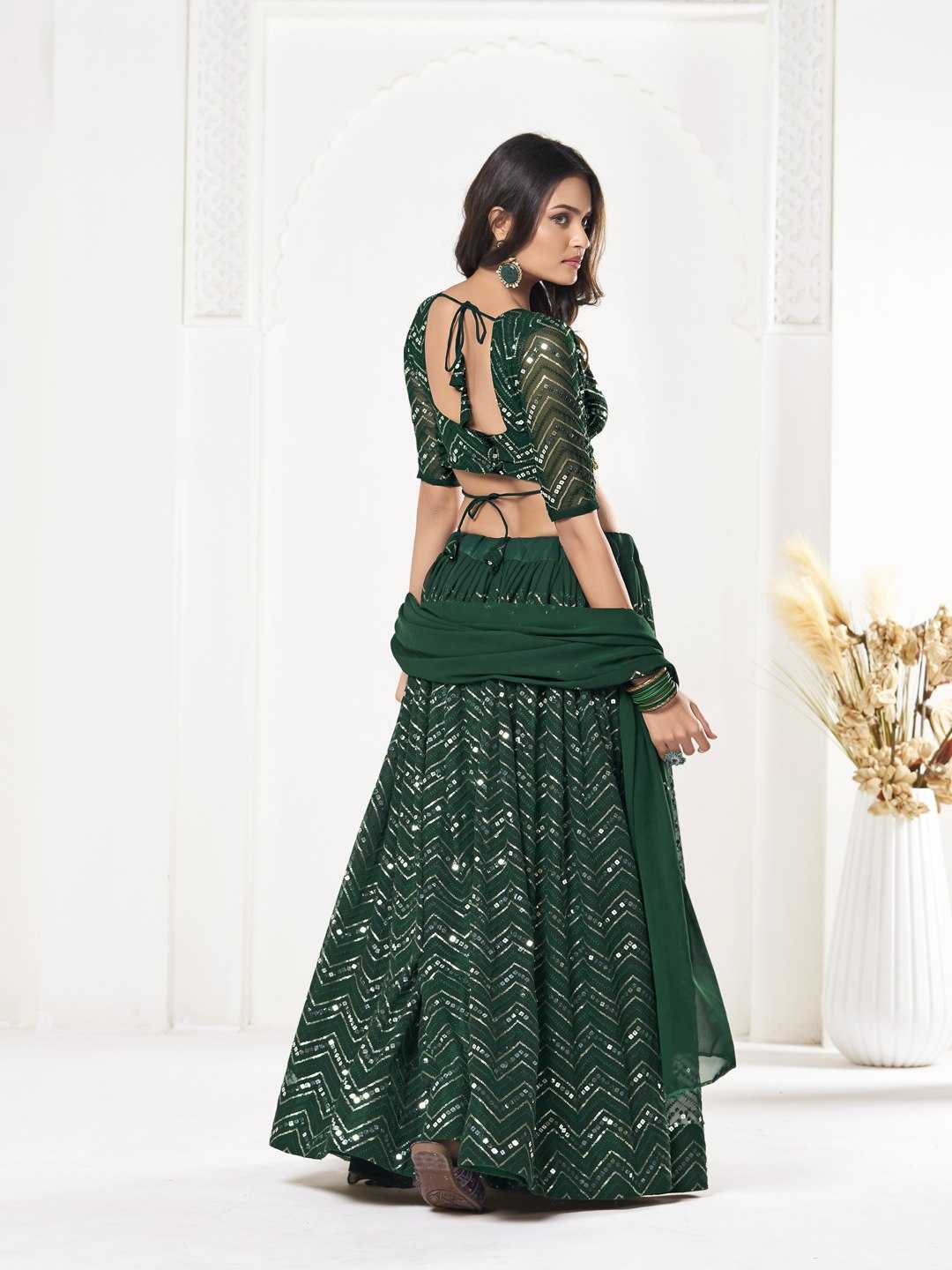 Georgette Embroidered Lehenga