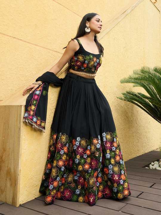 Georgette Embroidered Lehenga