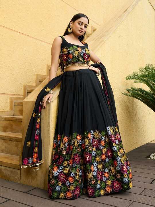 Georgette Embroidered Lehenga