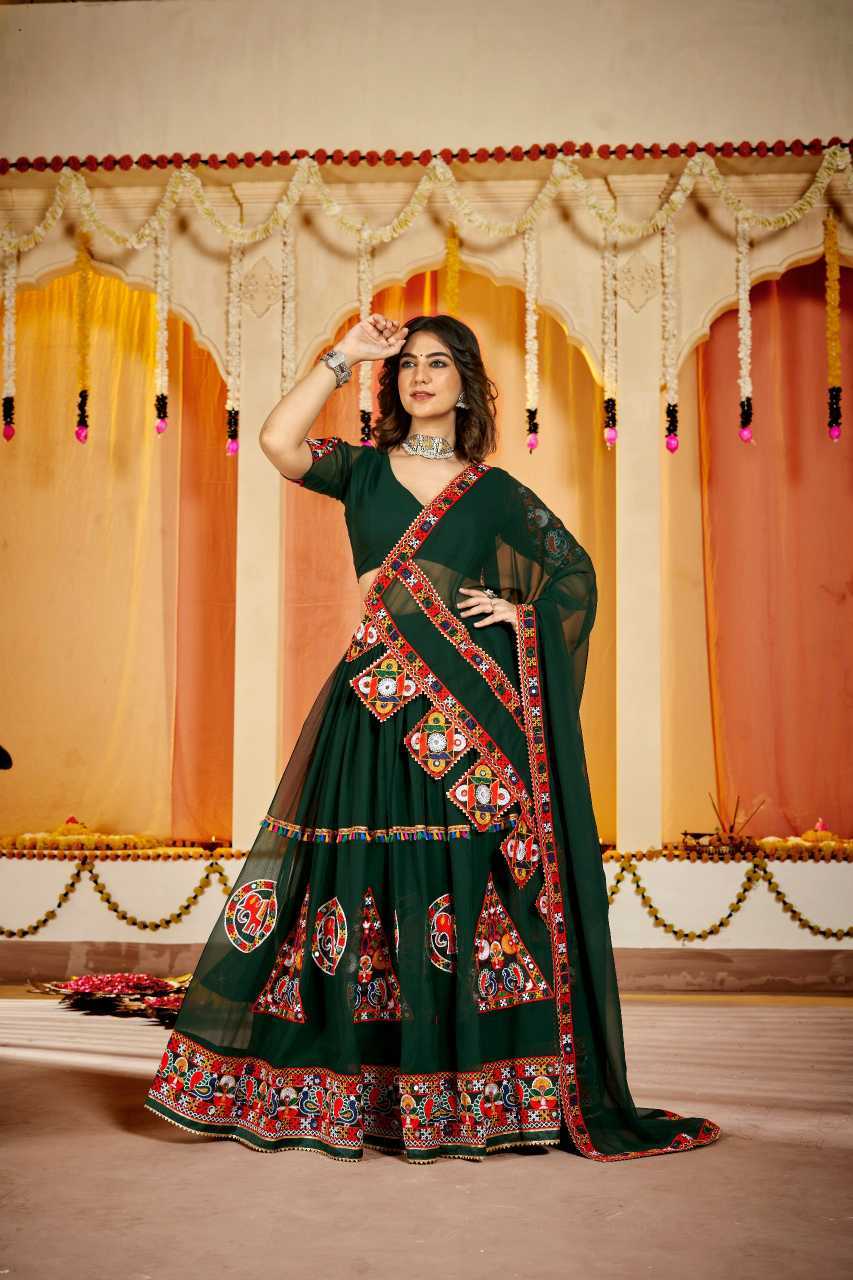 Georgette Embroidered Lehenga