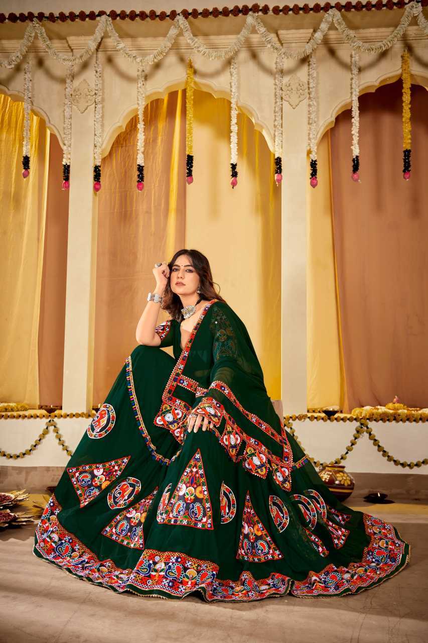 Georgette Embroidered Lehenga