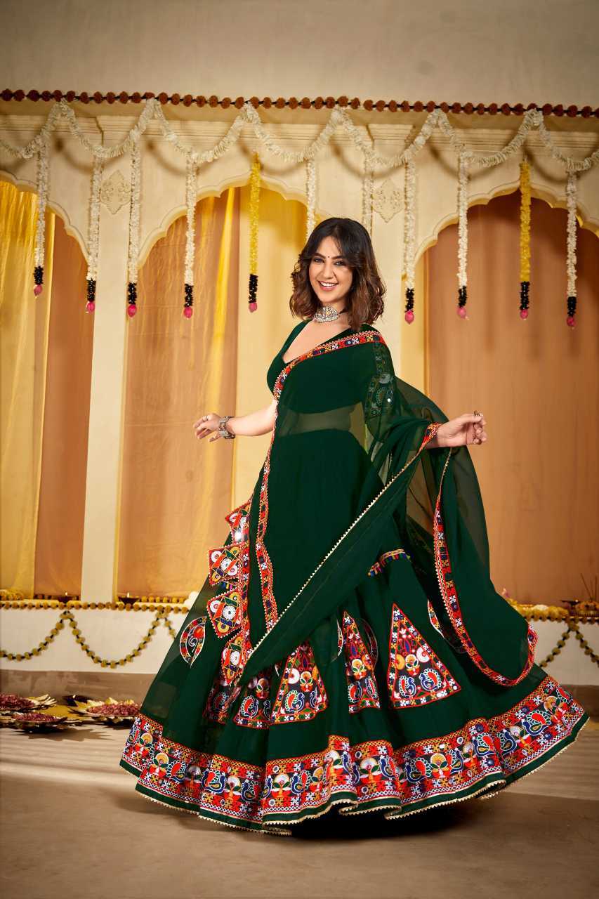 Georgette Embroidered Lehenga