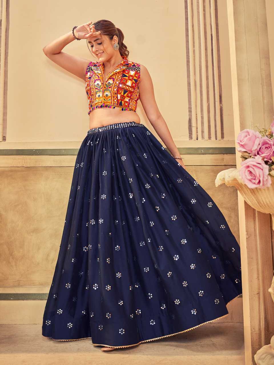 Rangoli Silk Designer Lehenga
