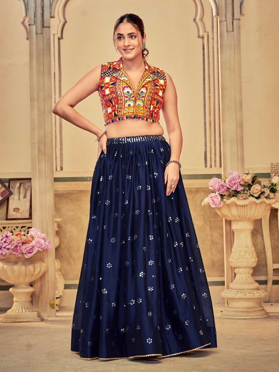 Rangoli Silk Designer Lehenga