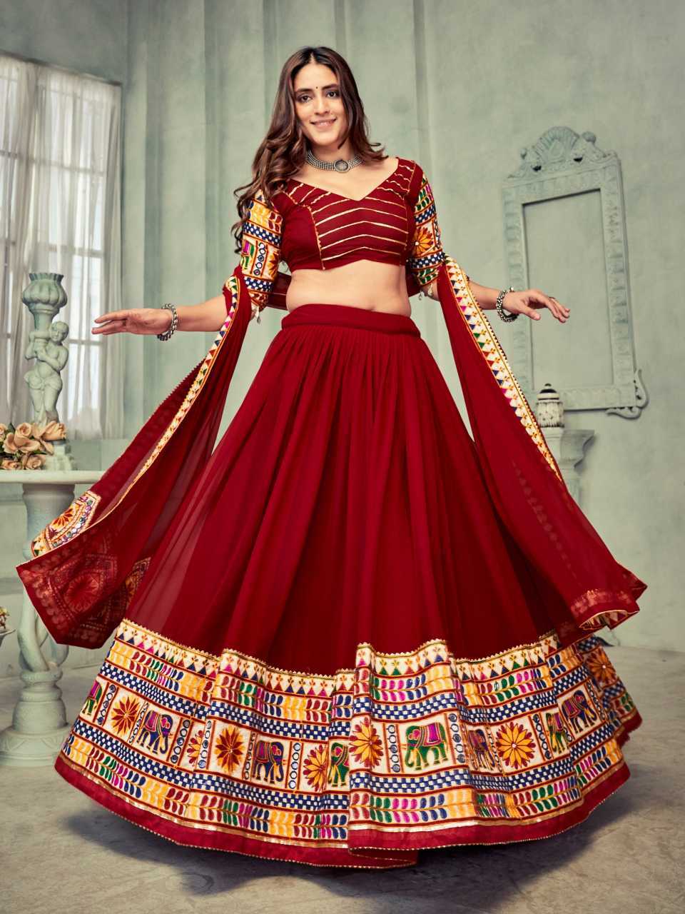 Georgette Traditional Lehenga