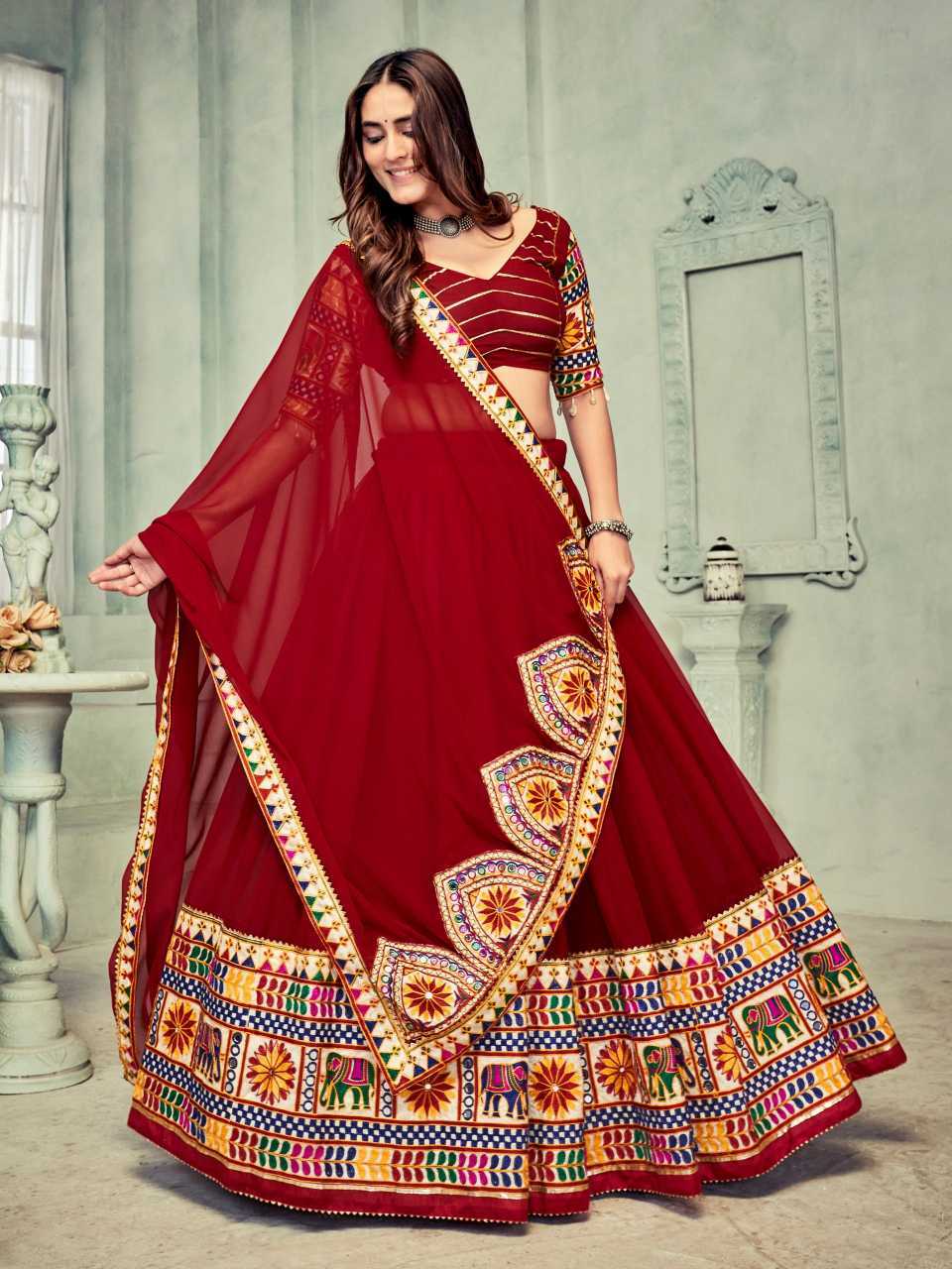 Georgette Traditional Lehenga