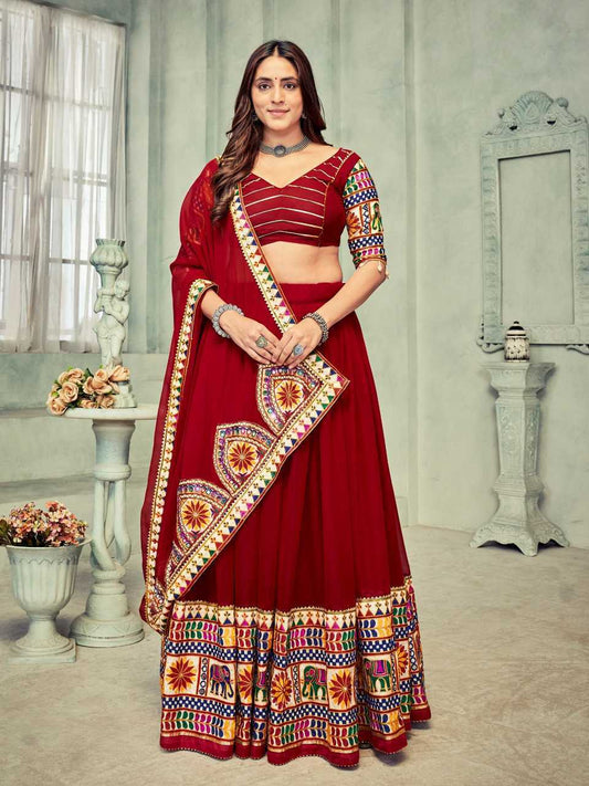 Georgette Traditional Lehenga