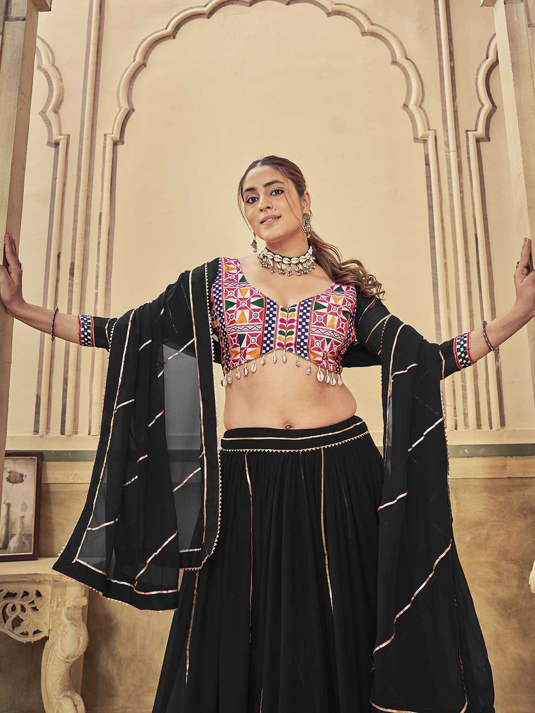 Georgette Embroidered Lehenga
