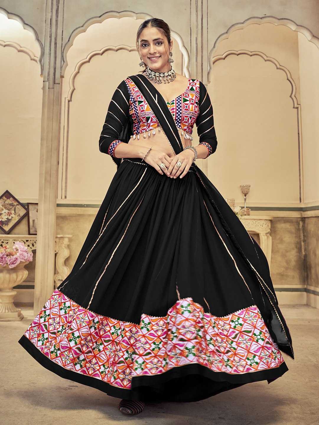 Georgette Embroidered Lehenga