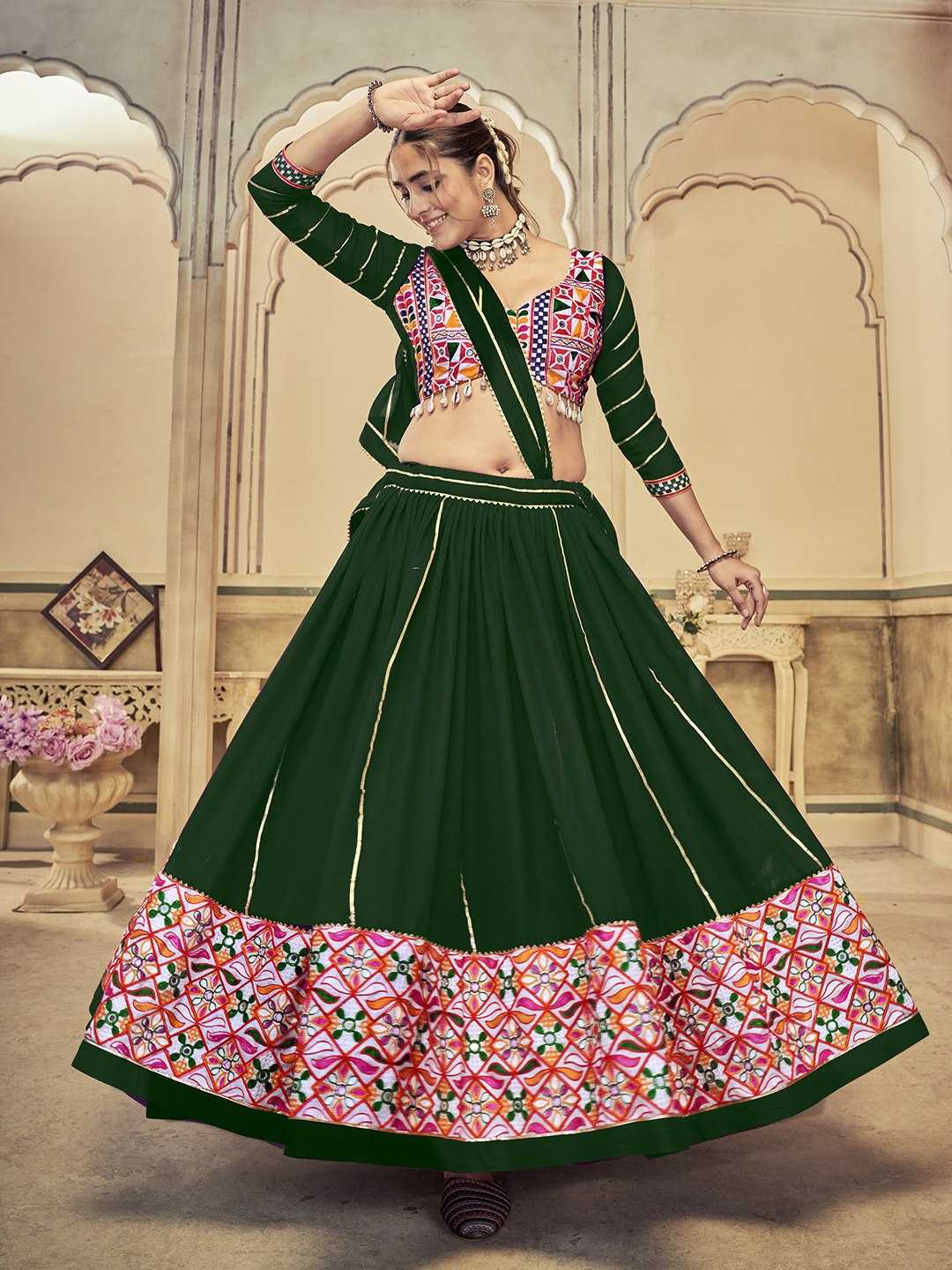 Georgette Embroidered Lehenga