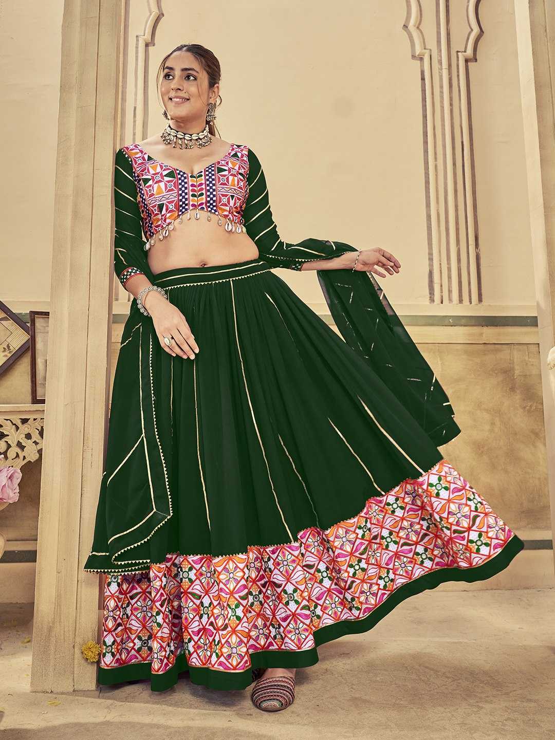 Georgette Embroidered Lehenga