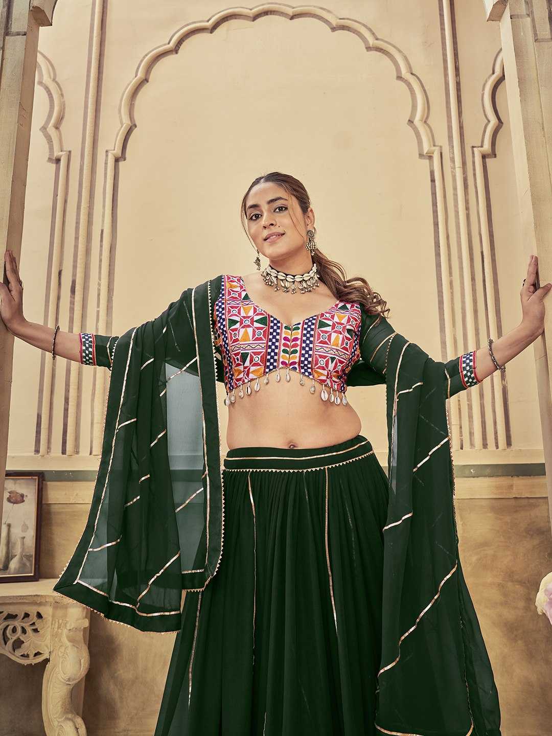 Georgette Embroidered Lehenga