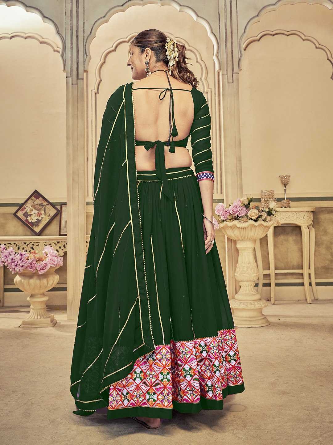 Georgette Embroidered Lehenga