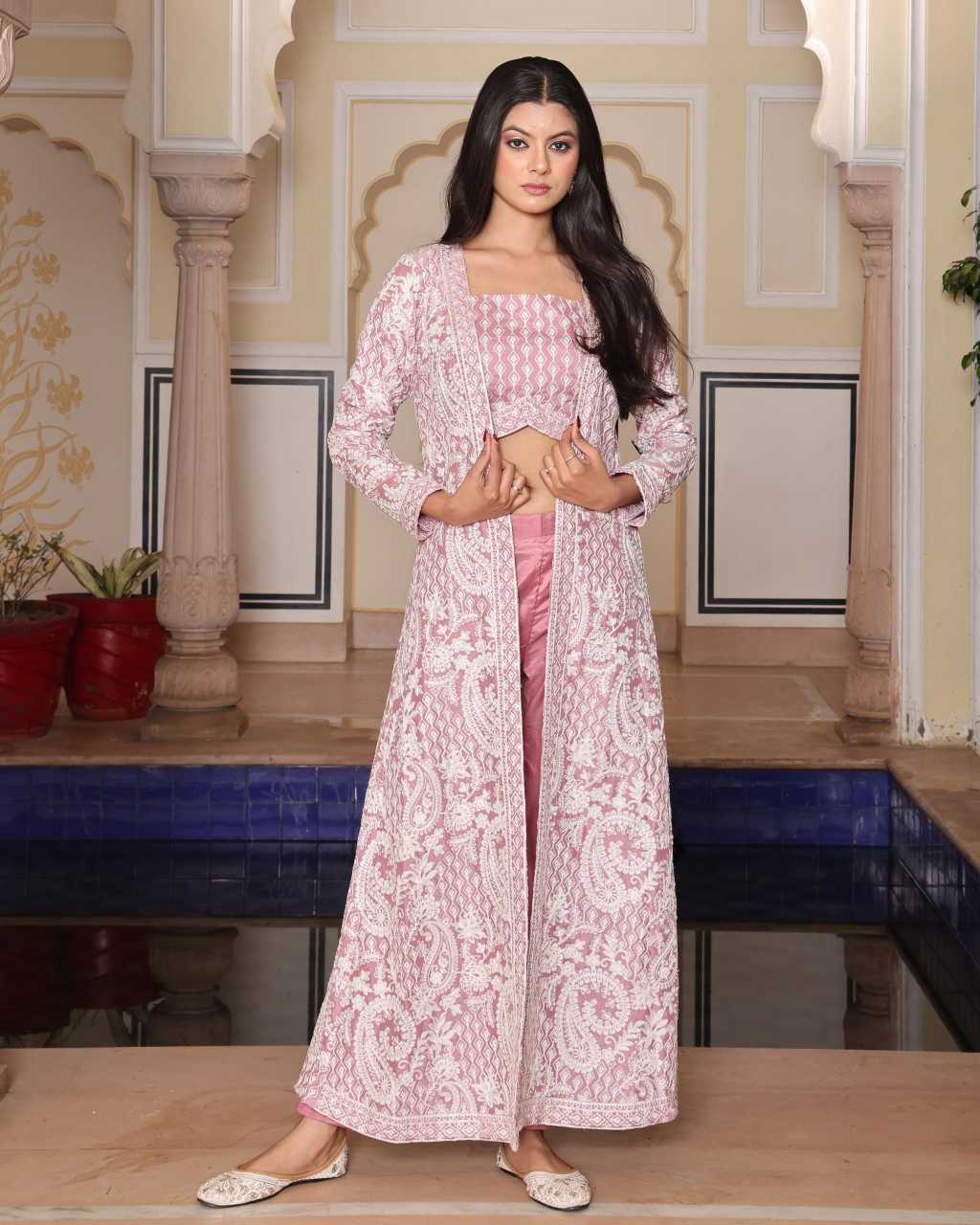 Vichitra Silk Designer Dress