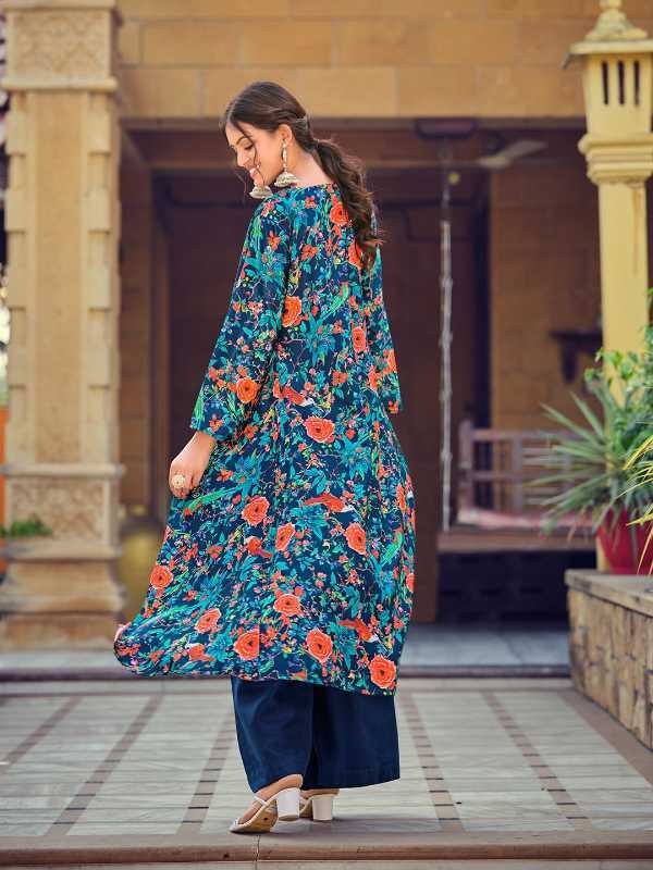 Silk Cotton Indo Western Dress