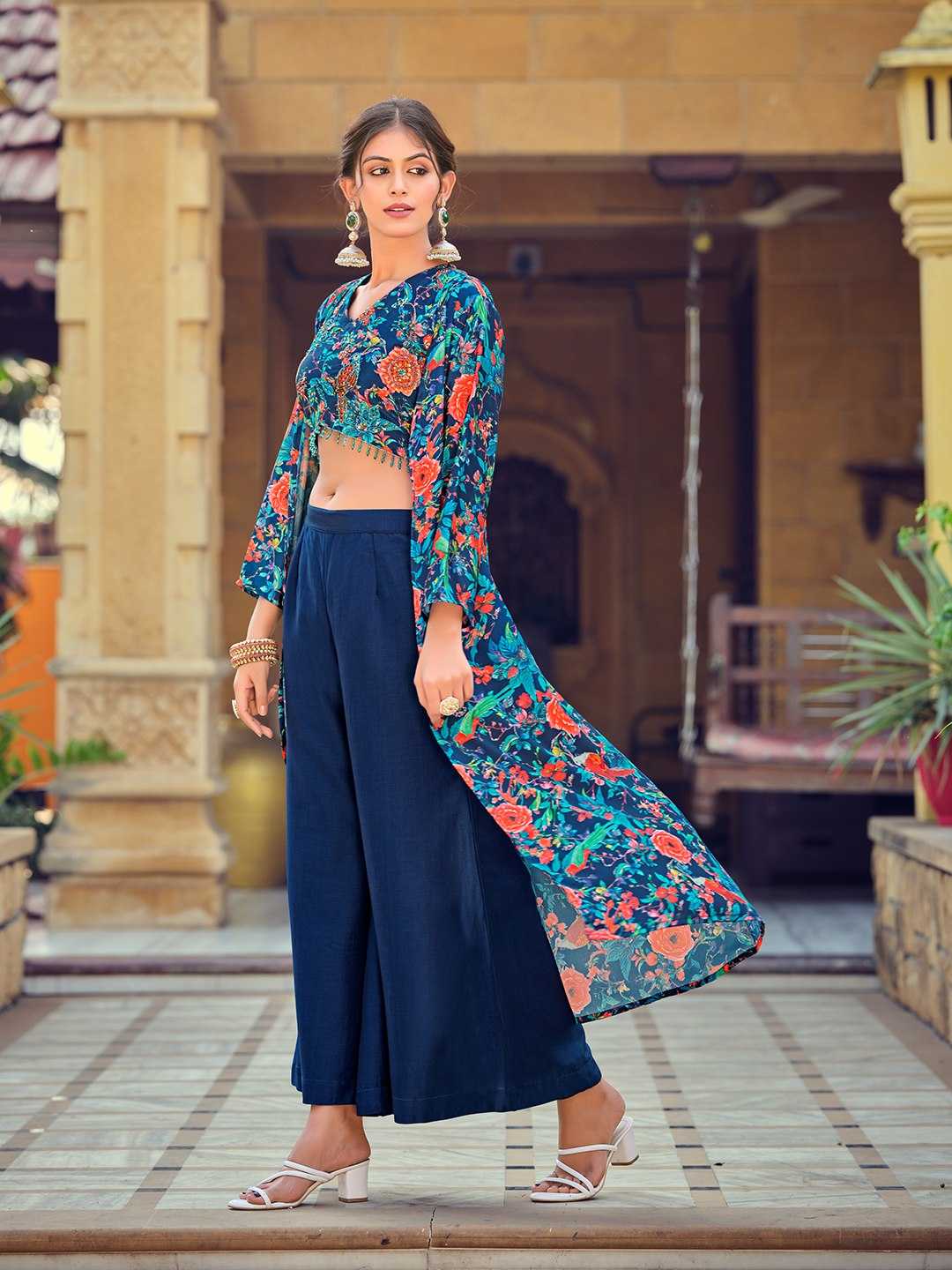 Silk Indo Western Dress