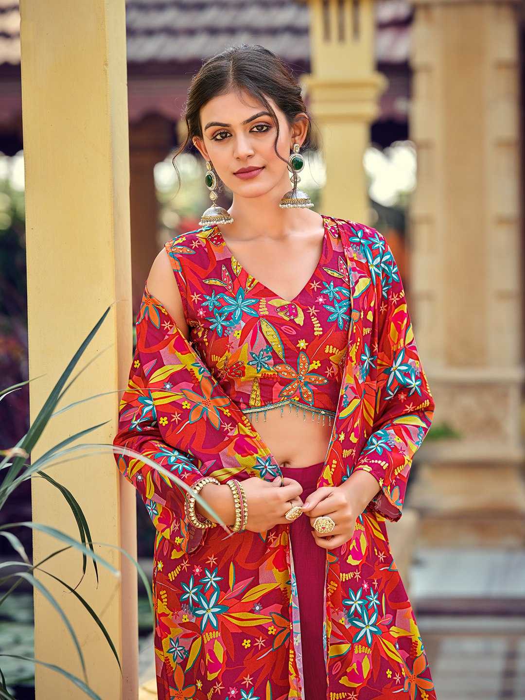 Silk Cotton Indo Western Dress