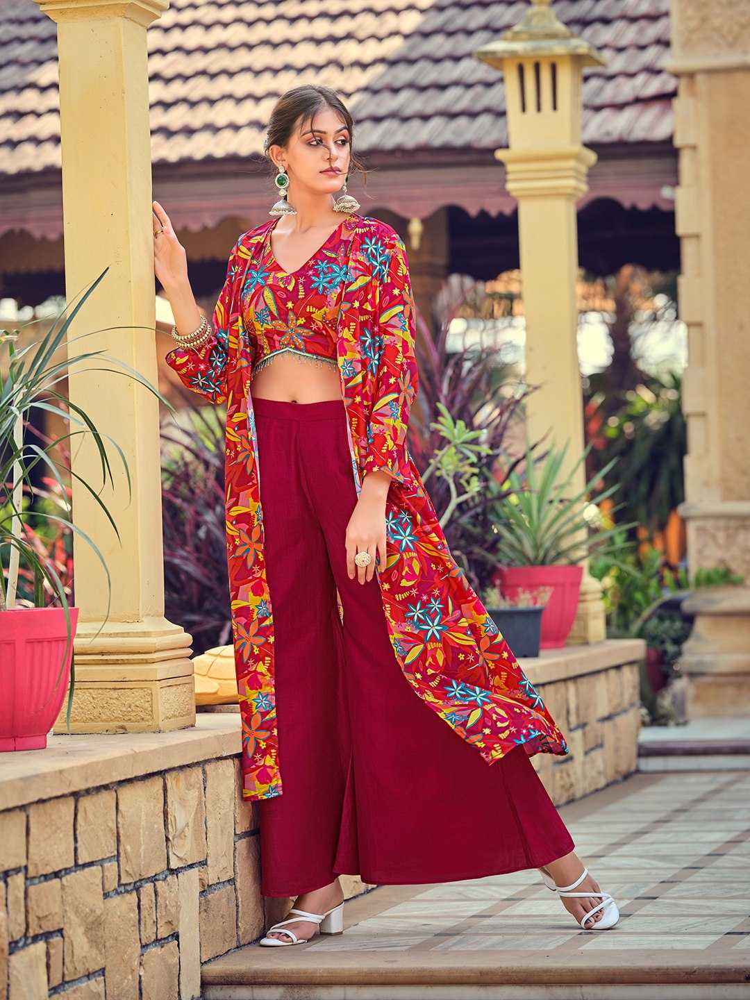 Silk Cotton Indo Western Dress