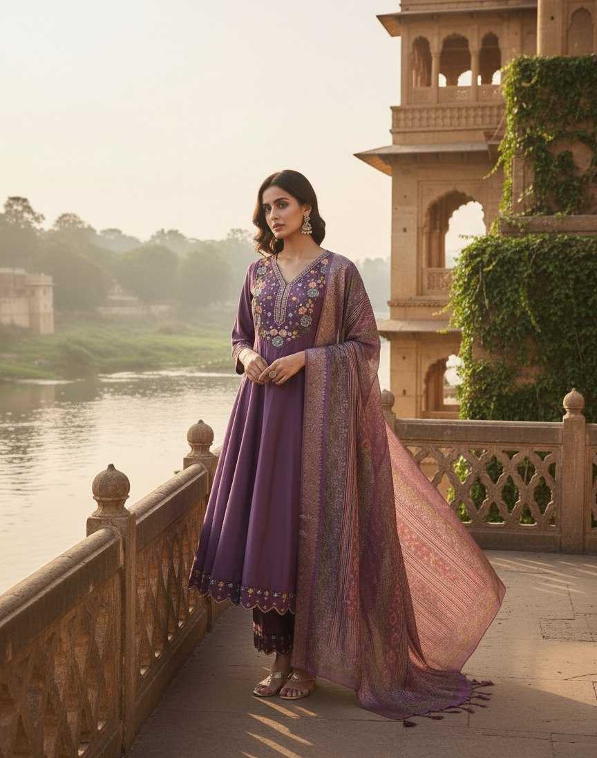 Silk Cotton Designer Kurti
