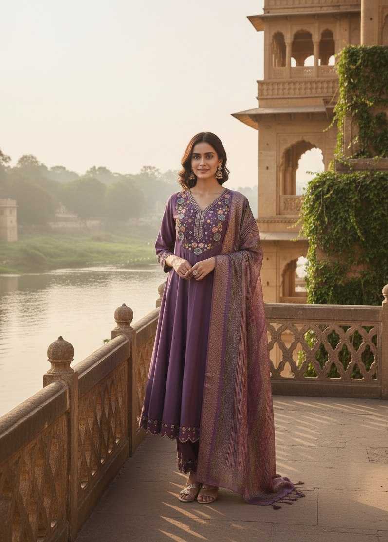 Silk Cotton Designer Kurti