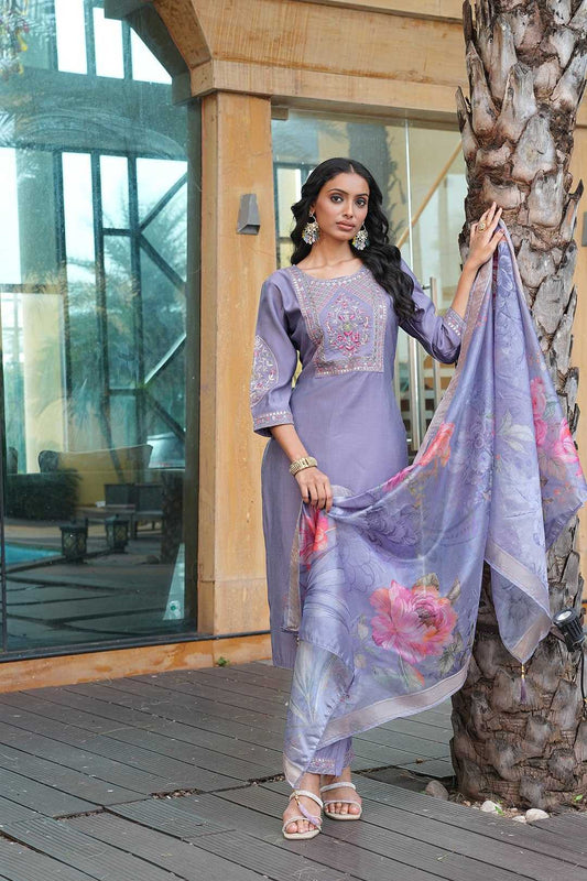 Silk Cotton Printed Kurti