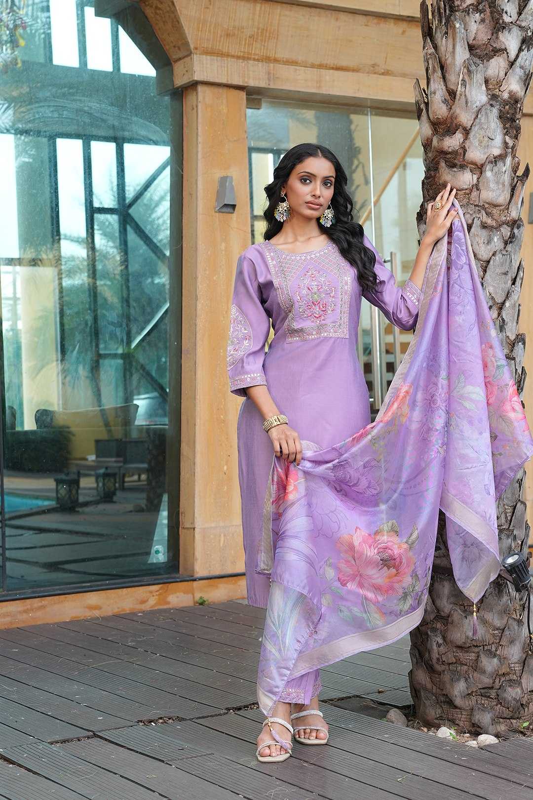 Silk Cotton Printed Kurti